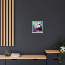 Blissful Bear Matte Canvas, Framed (Multi-color)
