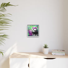 Blissful Bear Matte Canvas, Framed (Multi-color)