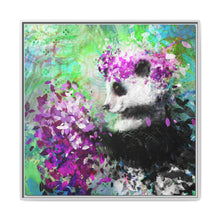 Blissful Bear Matte Canvas, Framed (Multi-color)