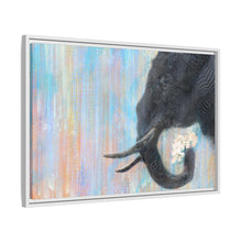Trunk Space in Blue Matte Canvas, Framed