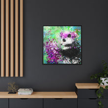 Blissful Bear Matte Canvas, Framed (Multi-color)