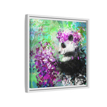 Blissful Bear Matte Canvas, Framed (Multi-color)