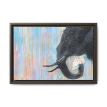 Trunk Space in Blue Matte Canvas, Framed
