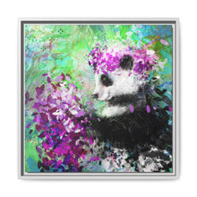 Blissful Bear Matte Canvas, Framed (Multi-color)
