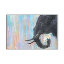 Trunk Space in Blue Matte Canvas, Framed