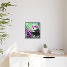 Blissful Bear Matte Canvas, Framed (Multi-color)