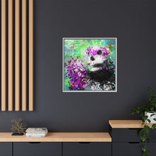 Blissful Bear Matte Canvas, Framed (Multi-color)