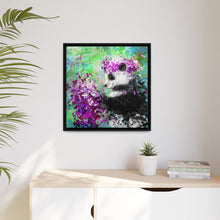Blissful Bear Matte Canvas, Framed (Multi-color)