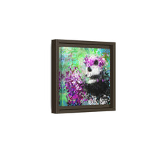 Blissful Bear Matte Canvas, Framed (Multi-color)