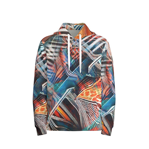 Hard Times at the Noodle Shop  Half  Button Hoodie