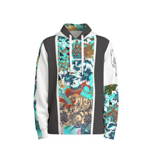 Retro Remission Half Button Hoodie