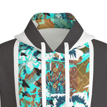 Retro Remission Half Button Hoodie