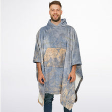 sore winner Flannel Blanket Poncho - AOP