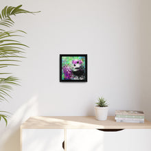 Blissful Bear Matte Canvas, Framed (Multi-color)