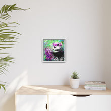 Blissful Bear Matte Canvas, Framed (Multi-color)