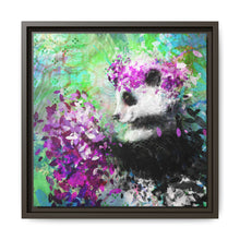 Blissful Bear Matte Canvas, Framed (Multi-color)