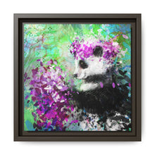 Blissful Bear Matte Canvas, Framed (Multi-color)