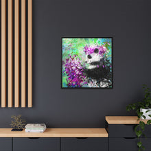 Blissful Bear Matte Canvas, Framed (Multi-color)