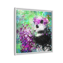 Blissful Bear Matte Canvas, Framed (Multi-color)