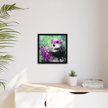 Blissful Bear Matte Canvas, Framed (Multi-color)