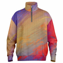 The Yum Factor Heavyweight Oversized Quarter Zip Sweatshirt - AOP