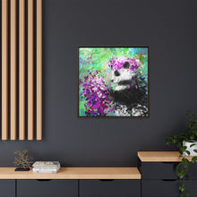 Blissful Bear Matte Canvas, Framed (Multi-color)
