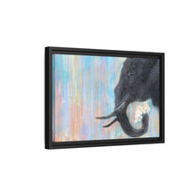 Trunk Space in Blue Matte Canvas, Framed