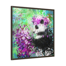 Blissful Bear Matte Canvas, Framed (Multi-color)