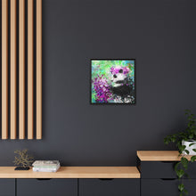 Blissful Bear Matte Canvas, Framed (Multi-color)