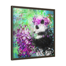Blissful Bear Matte Canvas, Framed (Multi-color)
