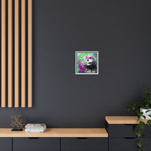 Blissful Bear Matte Canvas, Framed (Multi-color)
