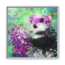 Blissful Bear Matte Canvas, Framed (Multi-color)