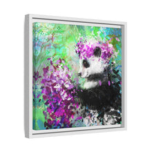 Blissful Bear Matte Canvas, Framed (Multi-color)