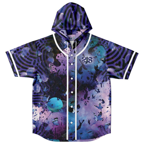 2js W Hooded Baseball Jersey - AOP