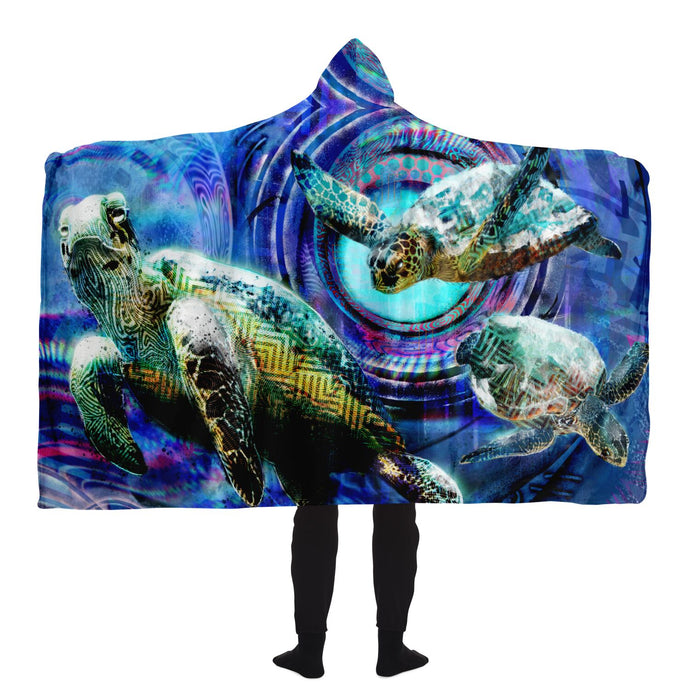 Swell on the Half Shell Hooded Blanket