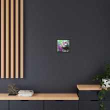 Blissful Bear Matte Canvas, Framed (Multi-color)
