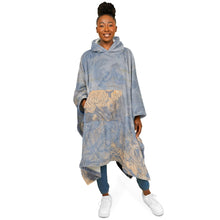 sore winner Flannel Blanket Poncho - AOP