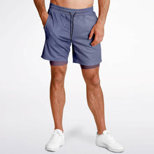 lavender Men's 2-in-1 Shorts - AOP