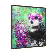 Blissful Bear Matte Canvas, Framed (Multi-color)