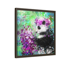 Blissful Bear Matte Canvas, Framed (Multi-color)