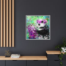 Blissful Bear Matte Canvas, Framed (Multi-color)