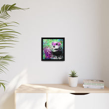 Blissful Bear Matte Canvas, Framed (Multi-color)