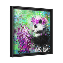 Blissful Bear Matte Canvas, Framed (Multi-color)