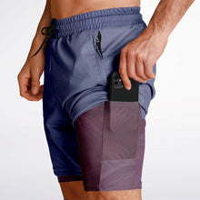 lavender Men's 2-in-1 Shorts - AOP