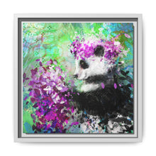 Blissful Bear Matte Canvas, Framed (Multi-color)