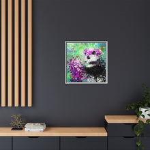 Blissful Bear Matte Canvas, Framed (Multi-color)