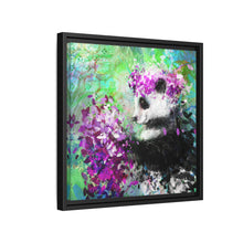 Blissful Bear Matte Canvas, Framed (Multi-color)
