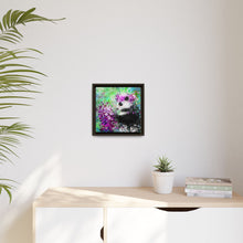 Blissful Bear Matte Canvas, Framed (Multi-color)