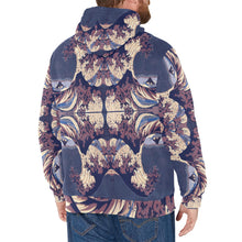 Midnight Off of Kanagawa Fleece Hoodie