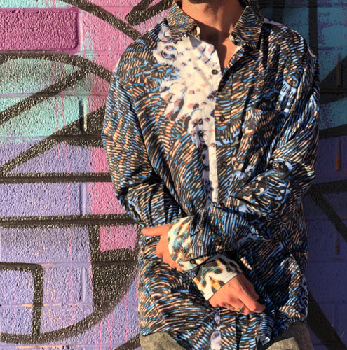 Wet Cheetah Casual Dress Shirt
